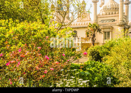 Les jardins Pavillon royal Brighton Ray Boswell Banque D'Images