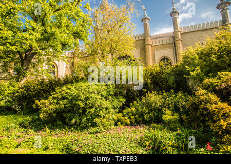 Brighton Pavillion Royale grand gardens Ray Boswell Banque D'Images