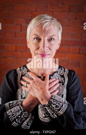 Annie Lennox s'ouvre l'exposition 'chambre d'Annie Lennox' Scottish National Portrait Gallery, Édimbourg, Écosse Photo Copyright Chris Watt Banque D'Images