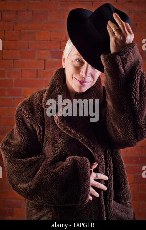 Annie Lennox s'ouvre l'exposition 'chambre d'Annie Lennox' Scottish National Portrait Gallery, Édimbourg, Écosse Photo Copyright Chris Watt Banque D'Images