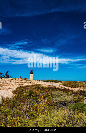 Phare, Sagres point, Portugal Banque D'Images