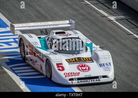 PORSCHE 962 sur le circuit de Barcelone, Catalogne, Espagne Banque D'Images