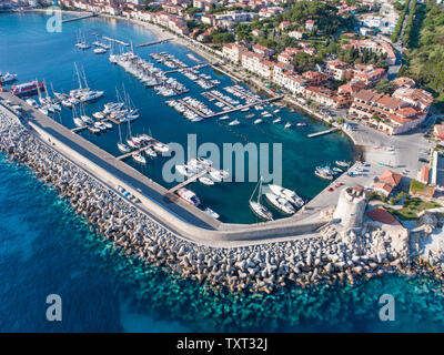 Elba Island, port de Marciana Marina Banque D'Images