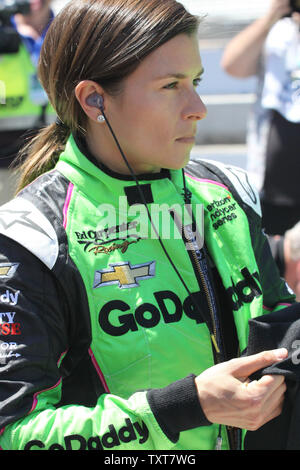 Danica Patrick se prépare pour son test de recyclage au cours de la journée Test de recrue à l'Indianapolis Motor Speedway le 1 mai 2018 à Indianapolis, Indiana. .Photo de Bill Coon/UPI Banque D'Images