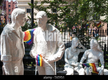 Le Stonewall National Monument est situé à Greenwich Village, NEW YORK, USA Banque D'Images