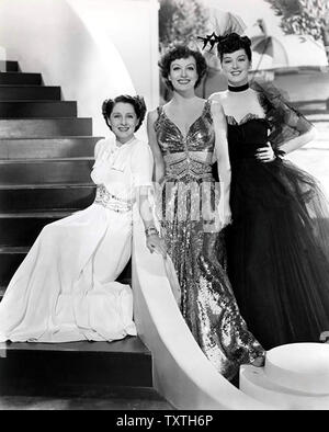 Les femmes 1939 MGM film avec de gauche à droite : Norma Shearer, Joan Crawford, Rosalind Russell. Banque D'Images