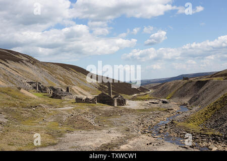 L'ancienne bande de plomb et métallurgique de moulin, Reeth, Swaledale, Yorkshire du Nord Banque D'Images