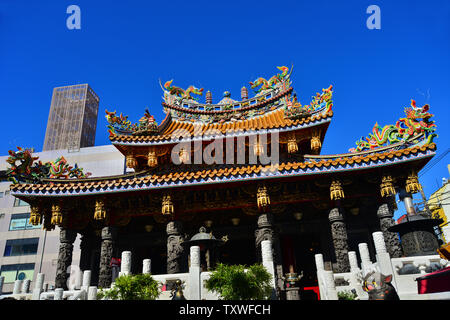 Kwan Tai Temple situé dans le centre de Chinatown de Yokohama Banque D'Images