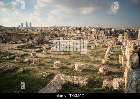 La Mosquée des Omeyyades, Amman, Jordanie Banque D'Images