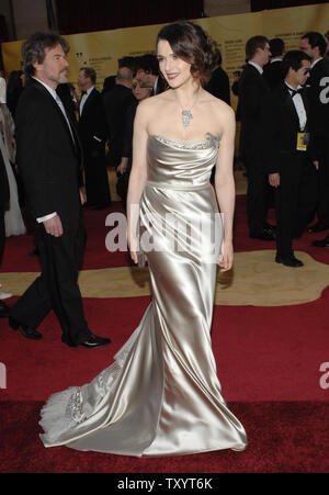 Actrice Rachel Weisz arrive pour la 79e assemblée annuelle de l'Academy Awards au Kodak Theatre à Hollywood, Californie, le 25 février 2007. (Photo d'UPI/Jim Ruymen) Banque D'Images