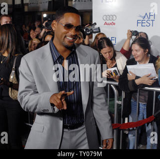 L'acteur Will Smith assiste à la projection du film "guerre Lions for Lambs', à l'ouverture de l'AFI Fest 2007 film festival de Los Angeles le 1 novembre 2007. (Photo d'UPI/Jim Ruymen) Banque D'Images