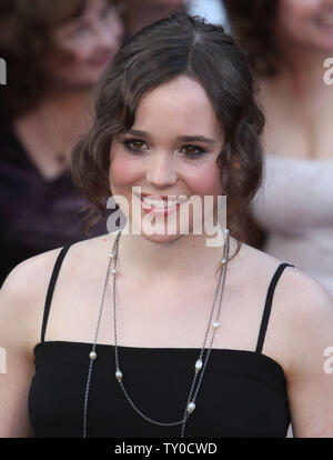 Ellen Page arrive pour le 80e congrès annuel de l'Academy Awards Kodak Theater à Hollywood, Californie le 24 février 2008. (Photo d'UPI/Terry Schmitt) Banque D'Images