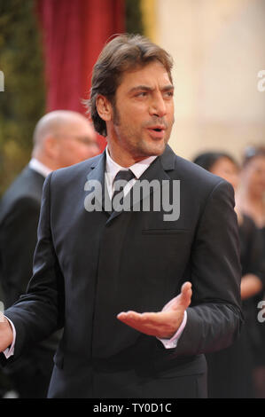 Javier Bardem arrive pour le 80e congrès annuel de l'Academy Awards Kodak Theater à Hollywood, Californie le 24 février 2008. (Photo d'UPI/Phil McCarten) Banque D'Images