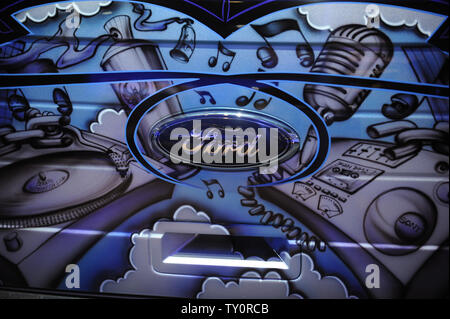 Un les Ford Flex est exposée au LA Auto Show 2008 à Los Angeles le 19 novembre 2008. (Photo d'UPI/Phil McCarten) Banque D'Images