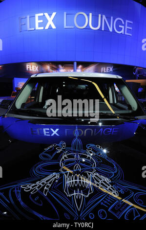 Un les Ford Flex est exposée au LA Auto Show 2008 à Los Angeles le 19 novembre 2008. (Photo d'UPI/Phil McCarten) Banque D'Images