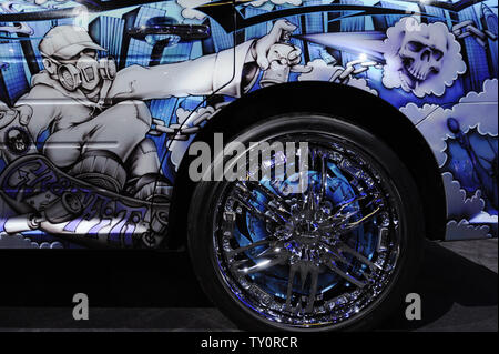 Un les Ford Flex est exposée au LA Auto Show 2008 à Los Angeles le 19 novembre 2008. (Photo d'UPI/Phil McCarten) Banque D'Images