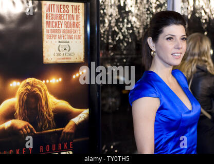 Marisa Tomei, un acteur dans la motion picture drama 'The Wrestler', assiste à la première du film à l'Academy of Motion Picture Arts & Sciences à Beverly Hills, Californie le 16 décembre 2008. (Photo d'UPI/Hector Mata) Banque D'Images