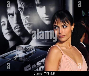 Jordana Brewster acteur assiste à la première de the motion picture crime thriller 'Fast & Furious' à Los Angeles le 12 mars 2009. (Photo d'UPI/Jim Ruymen) Banque D'Images