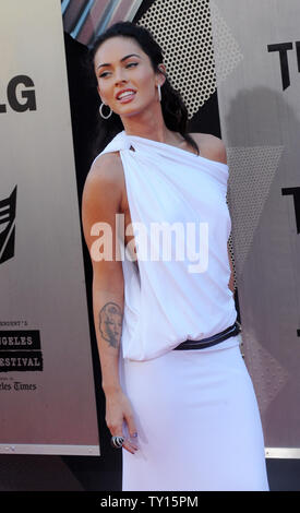 L'actrice Megan Fox, qui stars dans le film de science-fiction 'Transformers : Revenge of the Fallen' assiste à la première du film à Los Angeles le 22 juin 2009. (Photo d'UPI/Jim Ruymen) Banque D'Images