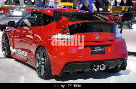 Le Honda CR-Z concept R hybride voiture est exposée au salon de l'Auto de la tenue à la Convention Center de Los Angeles le 17 novembre 2010. UPI/Phil McCarten Banque D'Images