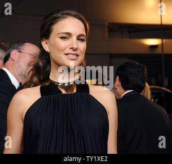 L'actrice Natalie Portman arrive au 63e congrès annuel de l'administration Guild of America Awards (DGA) à Los Angeles le 29 janvier 2011. UPI/Jim Ruymen Banque D'Images