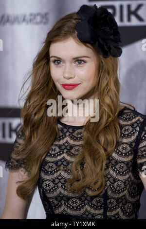 L'actrice Holland Roden arrive pour Spike TV's Scream Awards à Universal Studios à Los Angeles le 15 octobre 2011. UPI/Jonathan Alcorn Banque D'Images