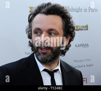 L'acteur Michael Sheen, un acteur dans la comédie romantique film 'Midnight in Paris', assiste à la première du film à l'Academy of Motion Picture Arts & Sciences à Beverly Hills, Californie le 18 mai 2011. UPI/Jim Ruymen Banque D'Images