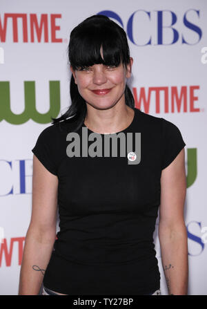 L'actrice Pauley Perrette assiste à la partie au cours de la CBS Television Critics Association summer press tour à Beverly Hills, Californie le 3 août 2011. UPI/ Phil McCarten Banque D'Images