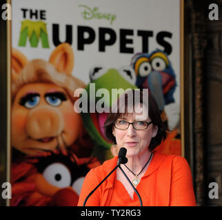 La Jim Henson Company chef Lisa Henson assiste à la cérémonie de dévoilement d'honorer inimitable Muppets Les Muppets avec le 2,466ème étoile sur le Hollywood Walk of Fame à Los Angeles le 20 mars 2012. UPI/Jim Ruymen Banque D'Images