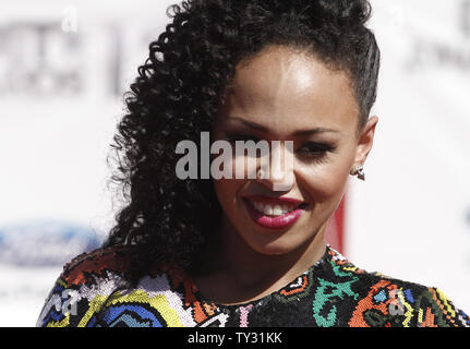 Singer Elle Varner arrive pour le 12 BET Awards au Shrine Auditorium à Los Angeles le 1 juillet 2012. UPI/Jonathan Alcorn Banque D'Images