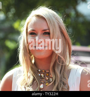 La skieuse olympique Américaine Lindsey Vonn arrive pour l'ESPY awards au Nokia Theatre de Los Angeles le 11 juillet 2012. UPI/Phil McCarten Banque D'Images