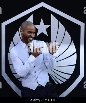 Acteur Ricky Whittle assiste à la première de the motion picture sci-fi 'Pacific Rim', au Kodak Theater dans la section Hollywood de Los Angeles le 9 juillet 2013. UPI/Jim Ruymen Banque D'Images