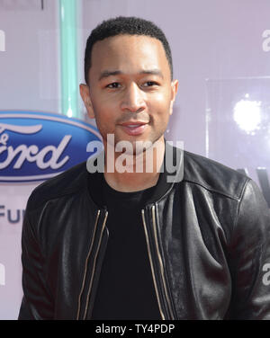 Musicien John Legend assiste à la 14e édition du Nokia Theater BET Awards à Los Angeles. Vivre à Los Angeles le 29 juin 2014. L'award show met le 50e anniversaire de la Loi des droits civils et de son impact sur l'Amérique. UPI/Phil McCarten Banque D'Images