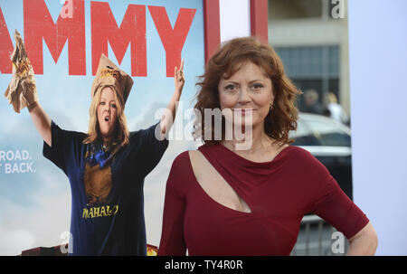 Acteur Susan Sarandon assiste à la première de "Tammy" à Los Angeles le 30 juin 2014. UPI/Phil McCarten Banque D'Images