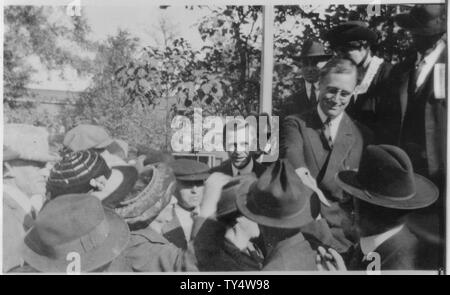 Franklin D. Roosevelt, Eleanor Roosevelt, et etal. dans Dutchess County, New York Banque D'Images