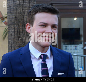 Acteur Josh Wiggins assiste à la première de the family adventure motion photo 'Max' à l'Egyptian Theatre dans la section Hollywood de Los Angeles le 23 juin 2015. Scénario : Un chien qui nous a aidé à marines en Afghanistan retourne aux États-Unis et est adopté par la famille de son maître après avoir subi une expérience traumatisante. Photo par Jim Ruymen/UPI Banque D'Images