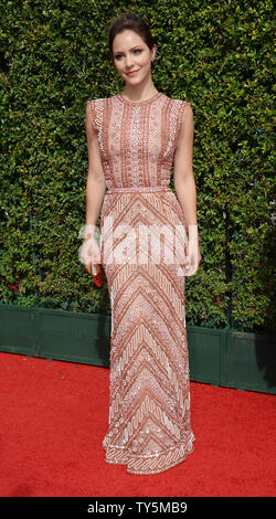 L'actrice Katharine McPhee assiste à la Creative Arts Emmy Awards 2015 chez Microsoft Theatre de Los Angeles le 12 septembre 2015. Photo par Jim Ruymen/UPI Banque D'Images