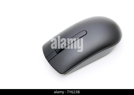 Souris d'ordinateur sans fil isolé sur fond blanc Banque D'Images