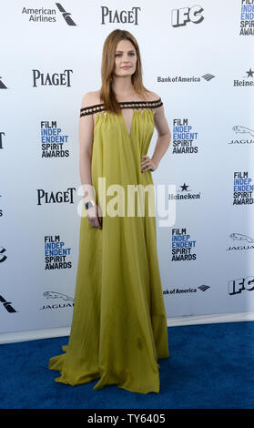 L'actrice Stana Katic assiste à la 31e annual Film Independent Spirit Awards à Santa Monica, Californie le 27 février 2016. Photo par Jim Ruymen/UPI Banque D'Images