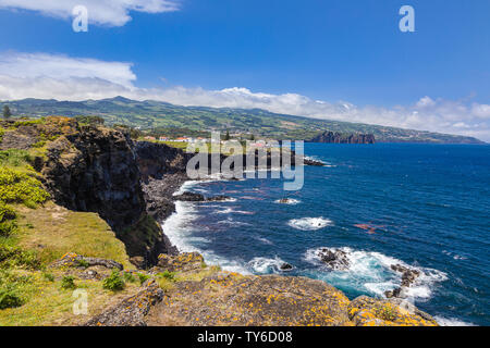 Paysage autour de Capelas sur l'île de São Miguel, Açores, Portugal Banque D'Images