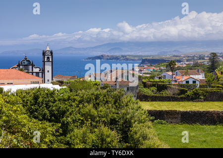 Paysage autour de Capelas sur l'île de São Miguel, Açores, Portugal Banque D'Images