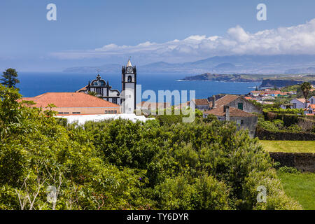 Paysage autour de Capelas sur l'île de São Miguel, Açores, Portugal Banque D'Images