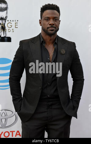 Lance l'acteur arrive brut de la 48ème NAACP Image Awards au Pasadena Civic Auditorium à Pasadena, Californie le 11 février 2017. La NAACP Image Awards célèbre les réalisations de personnes de couleur dans les domaines de la télévision, la musique, la littérature et le cinéma et aussi rend hommage à des personnes ou des groupes qui font la promotion de la justice sociale par le biais de projets créatifs. Photo par Christine Chew/UPI Banque D'Images