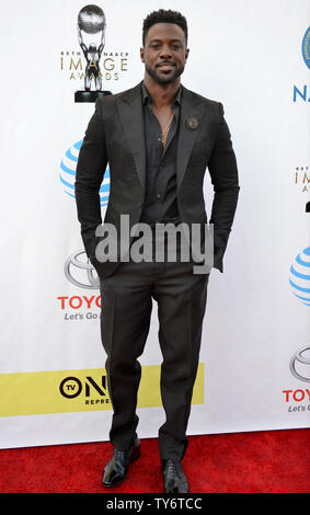 Lance l'acteur arrive brut de la 48ème NAACP Image Awards au Pasadena Civic Auditorium à Pasadena, Californie le 11 février 2017. La NAACP Image Awards célèbre les réalisations de personnes de couleur dans les domaines de la télévision, la musique, la littérature et le cinéma et aussi rend hommage à des personnes ou des groupes qui font la promotion de la justice sociale par le biais de projets créatifs. Photo par Christine Chew/UPI Banque D'Images