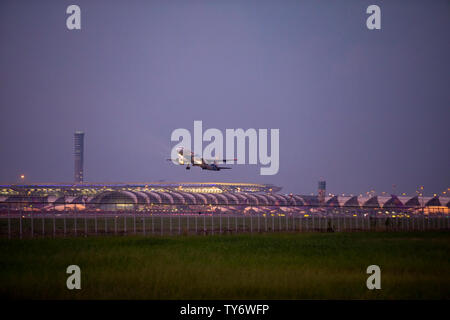 Bangkok thailande - septembre29,2018 : Bangkok airways avion départ de l'aéroport Suvarnbhumi ,Bangkok airways est l'un des plus populaires de la compagnie aérienne Thai com Banque D'Images