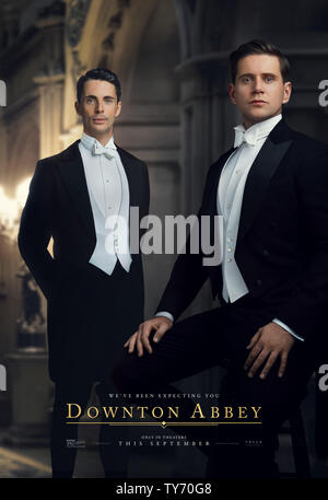 DATE DE SORTIE : Septembre 20, 2019 TITRE : Downton Abbey STUDIO : Focus Réalisateur : Michael Engler RÉSUMÉ : adapté de la série télévisée Downton Abbey qui raconte l'histoire de la famille Crawley, un riche propriétaire d'une grande propriété dans la campagne anglaise au début du 20e siècle. Avec : MATTHEW GOODE comme Henry Talbot, ALLEN LEECH comme Tom Branson. (Crédit Image : © Focus/photos) Banque D'Images
