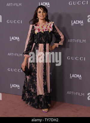 L'actrice Mia Maestro assiste à la septième conférence annuelle de l'Art LACMA +Film gala artiste Mark Bradford et le réalisateur George Lucas au Los Angeles County Museum of Art de Los Angeles le 4 novembre 2017. Photo par Jim Ruymen/UPI Banque D'Images