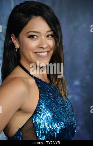 Gina Rodriguez Acteur assiste à la première de the motion picture sci-fi 'Thriller' Annihilation au Regency Village Theatre dans la section de Westwood Los Angeles le 13 février 2018. Scénario : Après le mari d'un biologiste disparaît, elle s'inscrit à une dangereuse expédition secrète, dans une zone de catastrophe écologique, où les lois de la nature ne s'appliquent pas. Photo par Jim Ruymen/UPI Banque D'Images