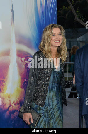 Natascha McElhone acteur assiste à la première de Hulu's sci-fi série télévisée 'Le premier' en Californie il Science Center à Los Angeles le 12 septembre 2018. 'La première' est un drame sur l'avenir d'un équipage d'astronautes d'essayer de devenir le premier homme sur Mars. Sous la direction du magnat de l'aérospatiale visionnaire Laz Ingram, l'équipage soutient de périls et de sacrifices personnels qu'ils engagent le plus grand exploit de pionnier dans l'histoire humaine. Photo par Jim Ruymen/UPI Banque D'Images