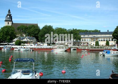 NAANTALI - FINLANDE LE 30/07/2009 Le port de Naantali en Finlande Banque D'Images